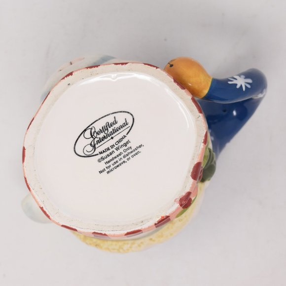 Susan Winget Holiday Polar Bear Head Mug 3D Crtifd International Anthropomorphic - Picture 11 of 14